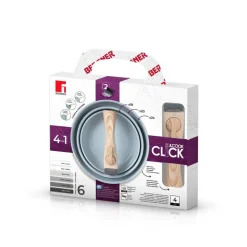 BERGNER Pfannenset CLICK & COOK silber Aluminium 4 tlg.