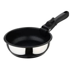 BERGNER Pfannenset Click&Cook schwarz Edelstahl 4 tlg.