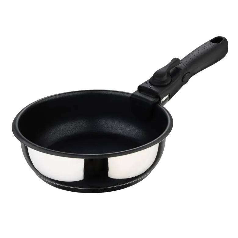BERGNER Pfannenset Click&Cook schwarz Edelstahl 4 tlg.