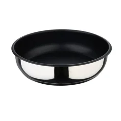 BERGNER Pfannenset Click&Cook schwarz Edelstahl 4 tlg.