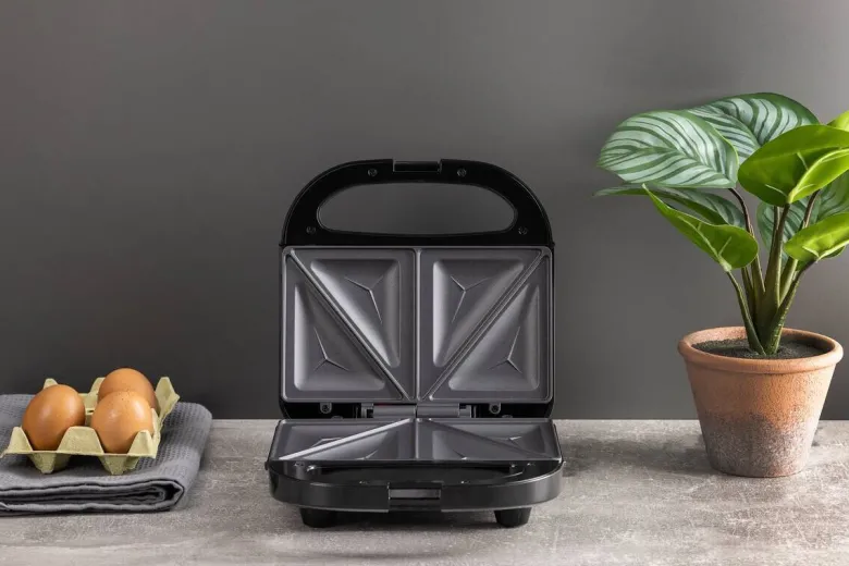 BERGNER Sandwichtoaster BG-53005-CP schwarz Kupfer Aluminium Kunststoff B/H/L: ca. 22x9x22 cm