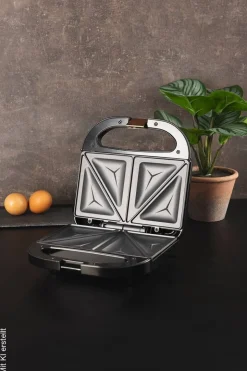 BERGNER Sandwichtoaster BG-53005-CP schwarz Kupfer Aluminium Kunststoff B/H/L: ca. 22x9x22 cm