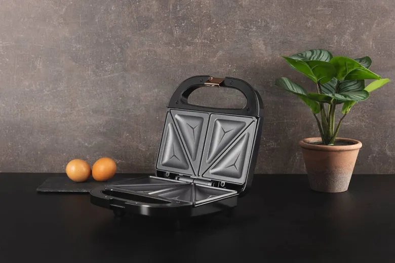 BERGNER Sandwichtoaster BG-53005-CP schwarz Kupfer Aluminium Kunststoff B/H/L: ca. 22x9x22 cm