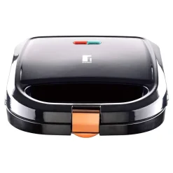 BERGNER Sandwichtoaster BG-53005-CP schwarz Kupfer Aluminium Kunststoff B/H/L: ca. 22x9x22 cm