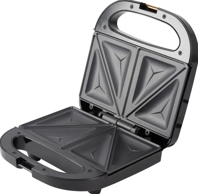 BERGNER Sandwichtoaster BG-53005-CP schwarz Kupfer Aluminium Kunststoff B/H/L: ca. 22x9x22 cm