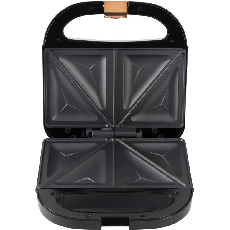BERGNER Sandwichtoaster BG-53005-CP schwarz Kupfer Aluminium Kunststoff B/H/L: ca. 22x9x22 cm