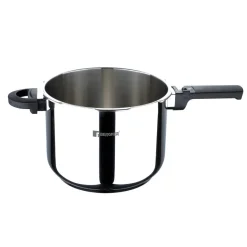 BERGNER Schnellkochtopf CRETA schwarz Edelstahl B/H/L: ca. 22x27x42 cm