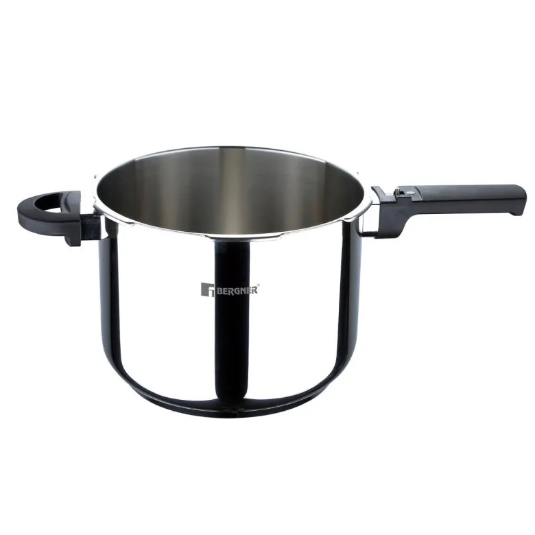 BERGNER Schnellkochtopf CRETA schwarz Edelstahl B/H/L: ca. 22x27x42 cm