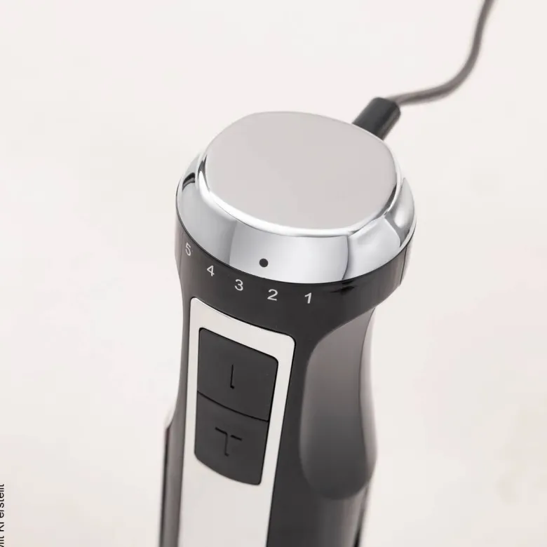 BERGNER Stabmixerset schwarz silber Edelstahl
