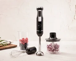 BERGNER Stabmixerset schwarz silber Edelstahl