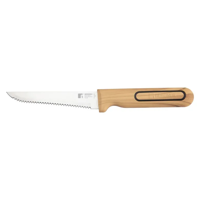 BERGNER Steakmesser-Set CHARCOAL silber Edelstahl B/H/L: ca. 17x2,8x25 cm