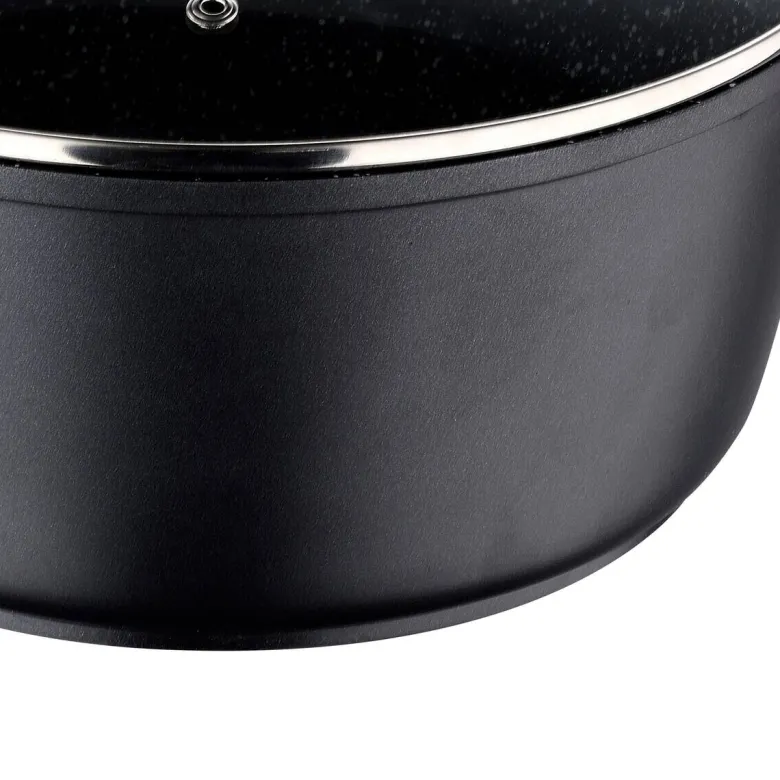 BERGNER Topfset Chroma schwarz Aluminium 2 tlg.