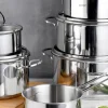 BERGNER Topfset Classic silber Edelstahl 6 tlg.