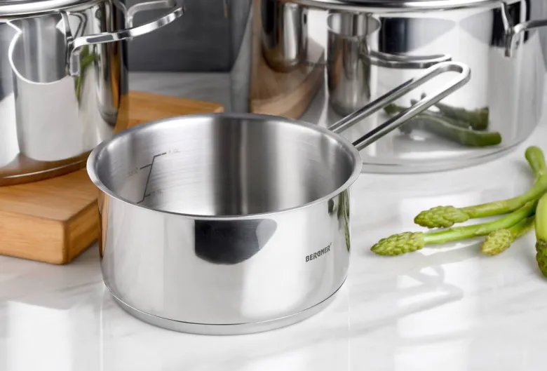 BERGNER Topfset Classic silber Edelstahl 6 tlg.