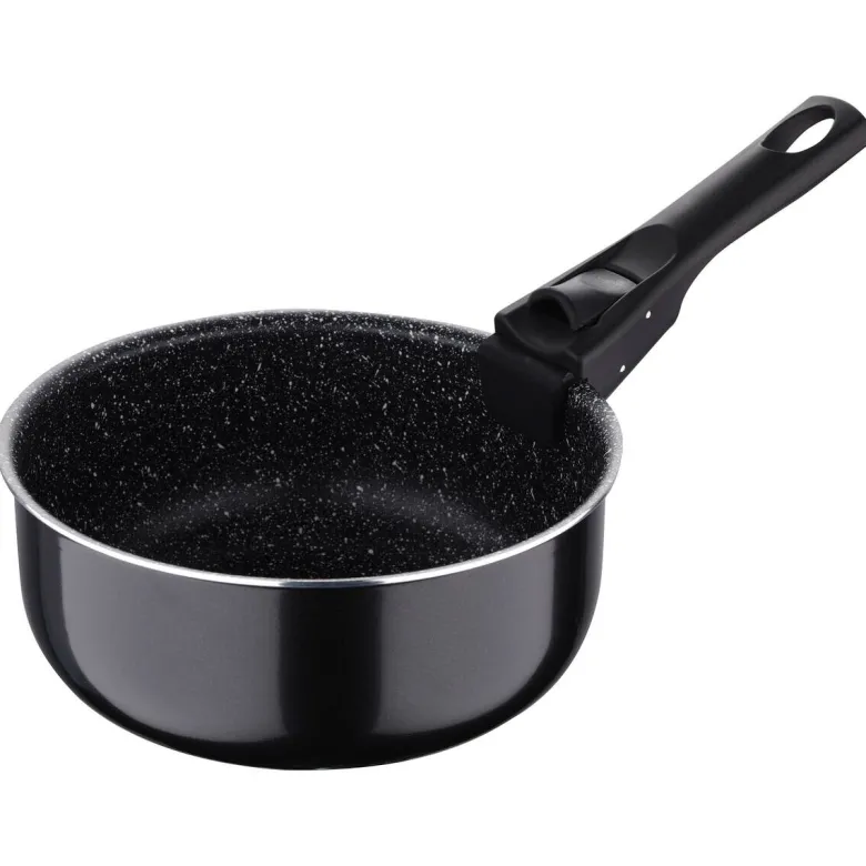 BERGNER Topfset Click & cook black schwarz Aluminium 4 tlg.
