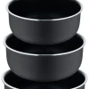 BERGNER Topfset CLICK & COOK schwarz Aluminium 4 tlg.