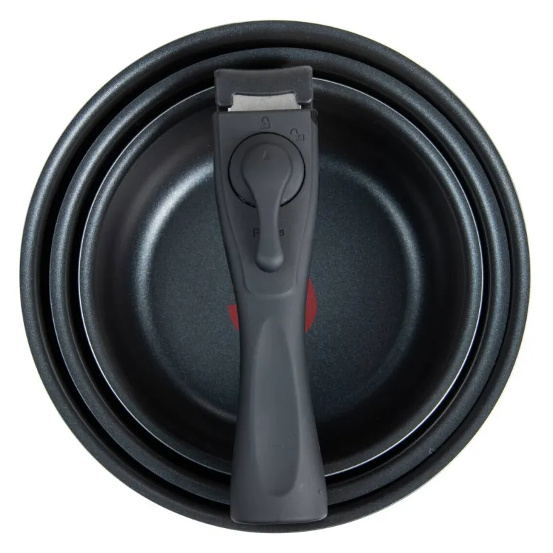 BERGNER Topfset CLICK & COOK schwarz Aluminium 4 tlg.
