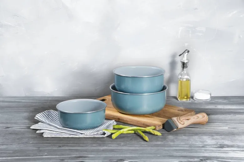 BERGNER Topfset CLICK & COOK silber Aluminium 4 tlg.