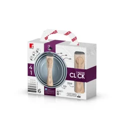 BERGNER Topfset CLICK & COOK silber Aluminium 4 tlg.