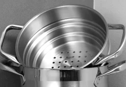 BERGNER Topfset Gourmet silber Edelstahl 3 tlg.