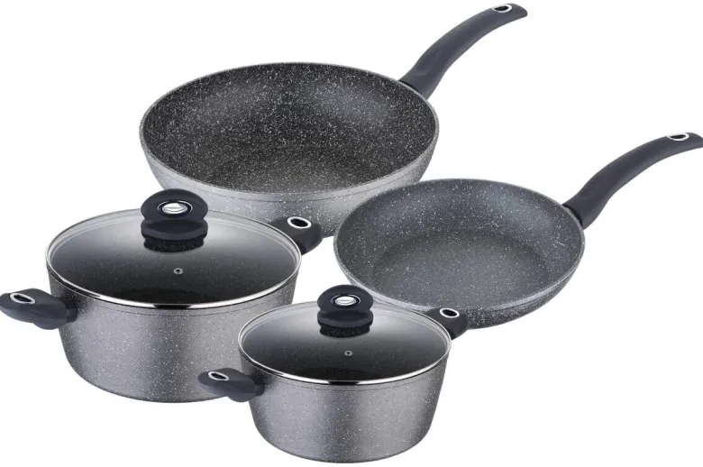 BERGNER Topfset Orion grau Aluminium 6 tlg.