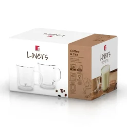 BERGNER Trinkgläserset COFFEE & TEA LOVERS transparent