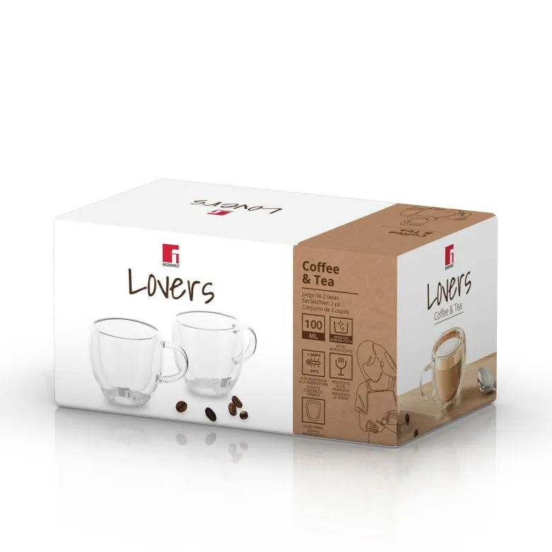BERGNER Trinkgläserset COFFEE & TEA LOVERS transparent