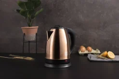 BERGNER Wasserkocher schwarz bronze B/H/L: ca. 18x23,5x21 cm ca. 1,7 l