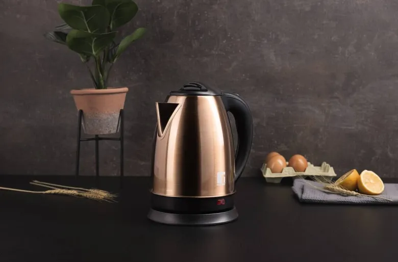 BERGNER Wasserkocher schwarz bronze B/H/L: ca. 18x23,5x21 cm ca. 1,7 l