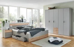 Bettanlage Paderborn Sahara grau B/H/T: ca. 284x96x210 cm Liegefläche B/L: ca. 180x200 cm