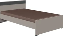 Bett Bahamas Sahara grau Liegefläche B/L: ca. 120x200 cm