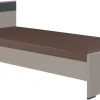 Bett Bahamas Sahara grau Liegefläche B/L: ca. 90x200 cm