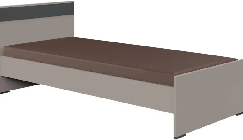 Bett Bahamas Sahara grau Liegefläche B/L: ca. 90x200 cm
