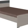 Bett Bahamas Sahara grau Liegefläche B/L: ca. 140x200 cm