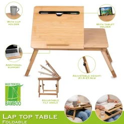 Betttablett natur Bambus