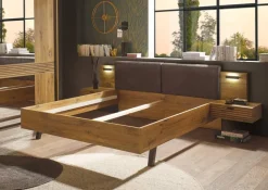 Bett Trattino Oak Flagstaff Optik B/H/T: ca. 295x93x212 cm