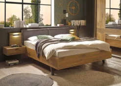 Bett Trattino Oak Flagstaff Optik B/H/T: ca. 295x93x212 cm