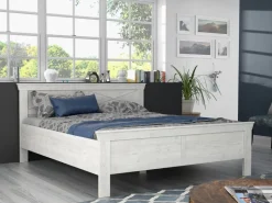 Bett weiß Pinie Nachbildung Liegefläche B/L: ca. 180x200 cm