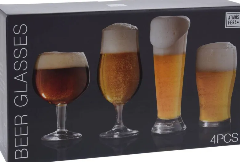 Biergläserset transparent