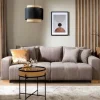 Big Sofa Alpha New dunkelbeige Microfaser B/H/T: ca. 244x85x112 cm