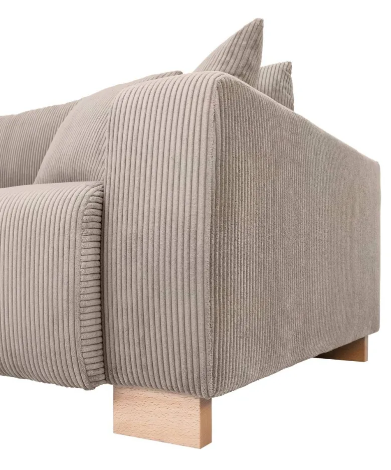 Big Sofa Alpha New dunkelbeige Microfaser B/H/T: ca. 244x85x112 cm