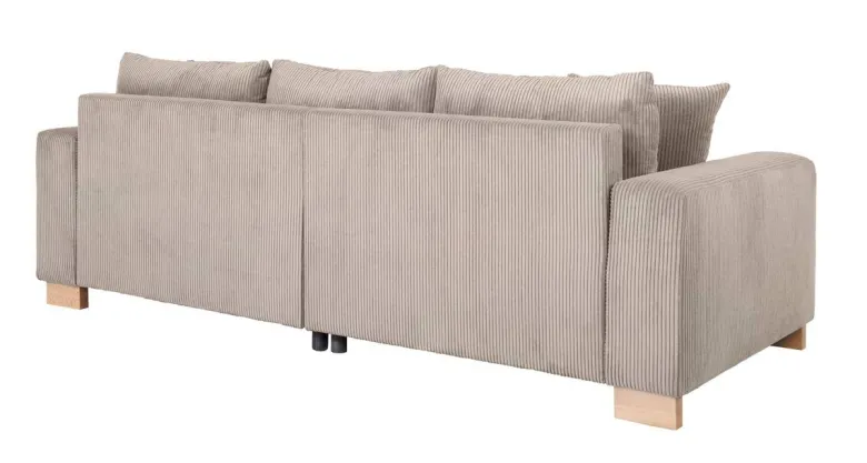 Big Sofa Alpha New dunkelbeige Microfaser B/H/T: ca. 244x85x112 cm