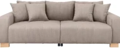 Big Sofa Alpha New dunkelbeige Microfaser B/H/T: ca. 244x85x112 cm