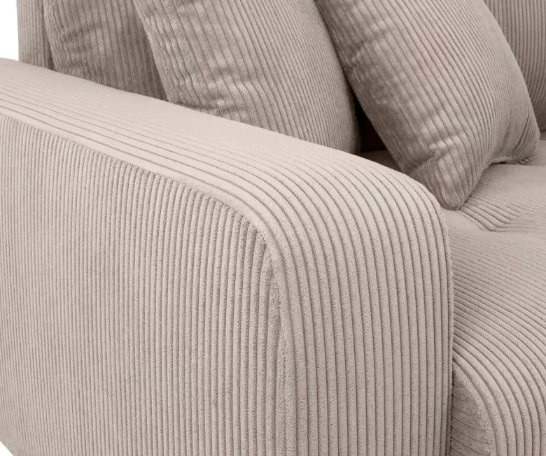 Big Sofa Alpha New dunkelbeige Microfaser B/H/T: ca. 244x85x112 cm
