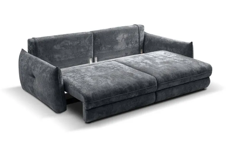 Big Sofa Delphine dunkelgrau Microfaser B/H/T: ca. 246x74x119 cm