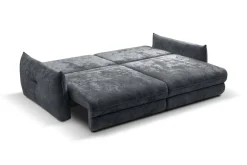 Big Sofa Delphine dunkelgrau Microfaser B/H/T: ca. 246x74x119 cm