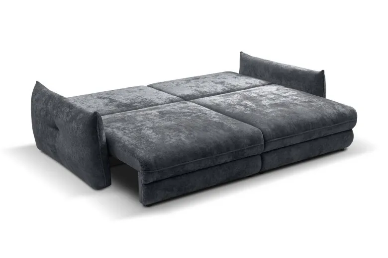 Big Sofa Delphine dunkelgrau Microfaser B/H/T: ca. 246x74x119 cm