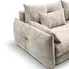 Big Sofa Delphine pearl Microfaser B/H/T: ca. 246x74x119 cm
