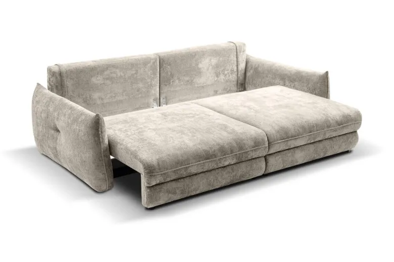 Big Sofa Delphine pearl Microfaser B/H/T: ca. 246x74x119 cm