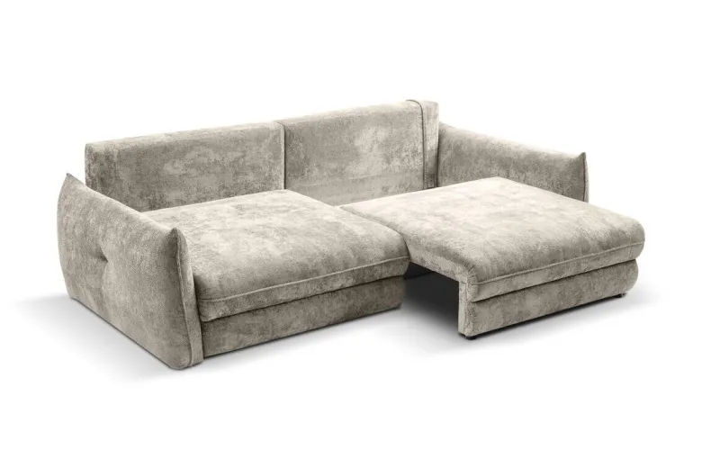 Big Sofa Delphine pearl Microfaser B/H/T: ca. 246x74x119 cm